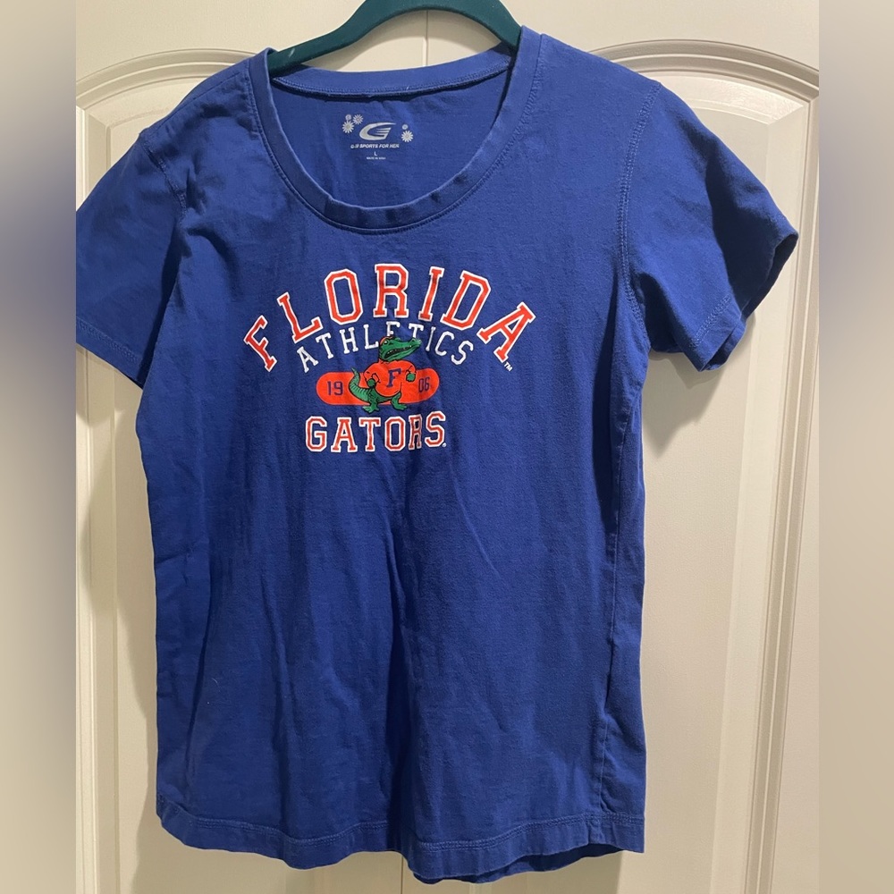 University of Florida Gators T-Shirt Ladies Large Blue G-III Sports For Her UF
